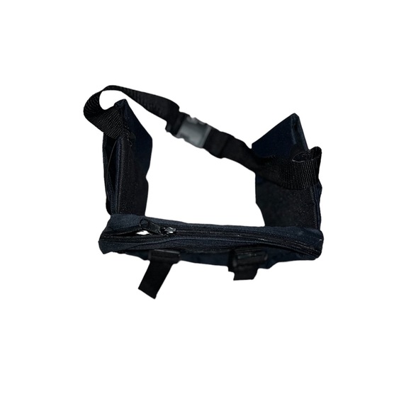 Vintage 90s Aspen Sports Navy Blue Fanny Pack With Water bottle holders - Picture 3 of 6